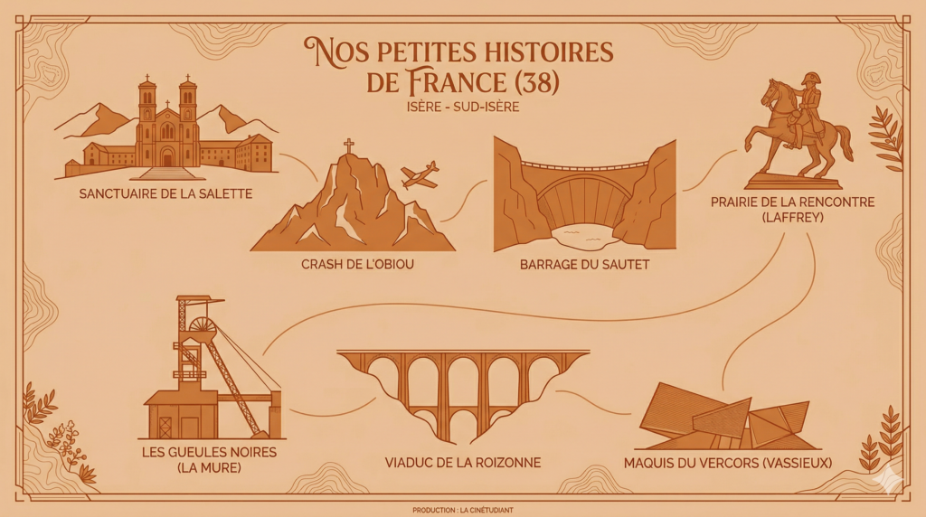 Illustration des différents lieux sur lesquelles nous allons partir en exploration.
